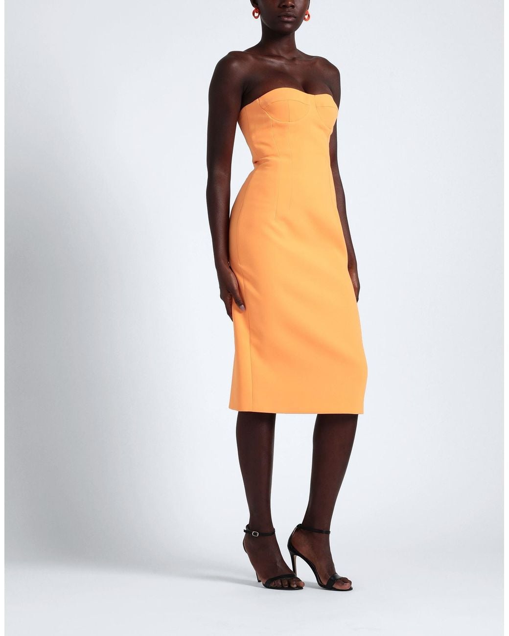 MAX&Co. Orange Midi Dress