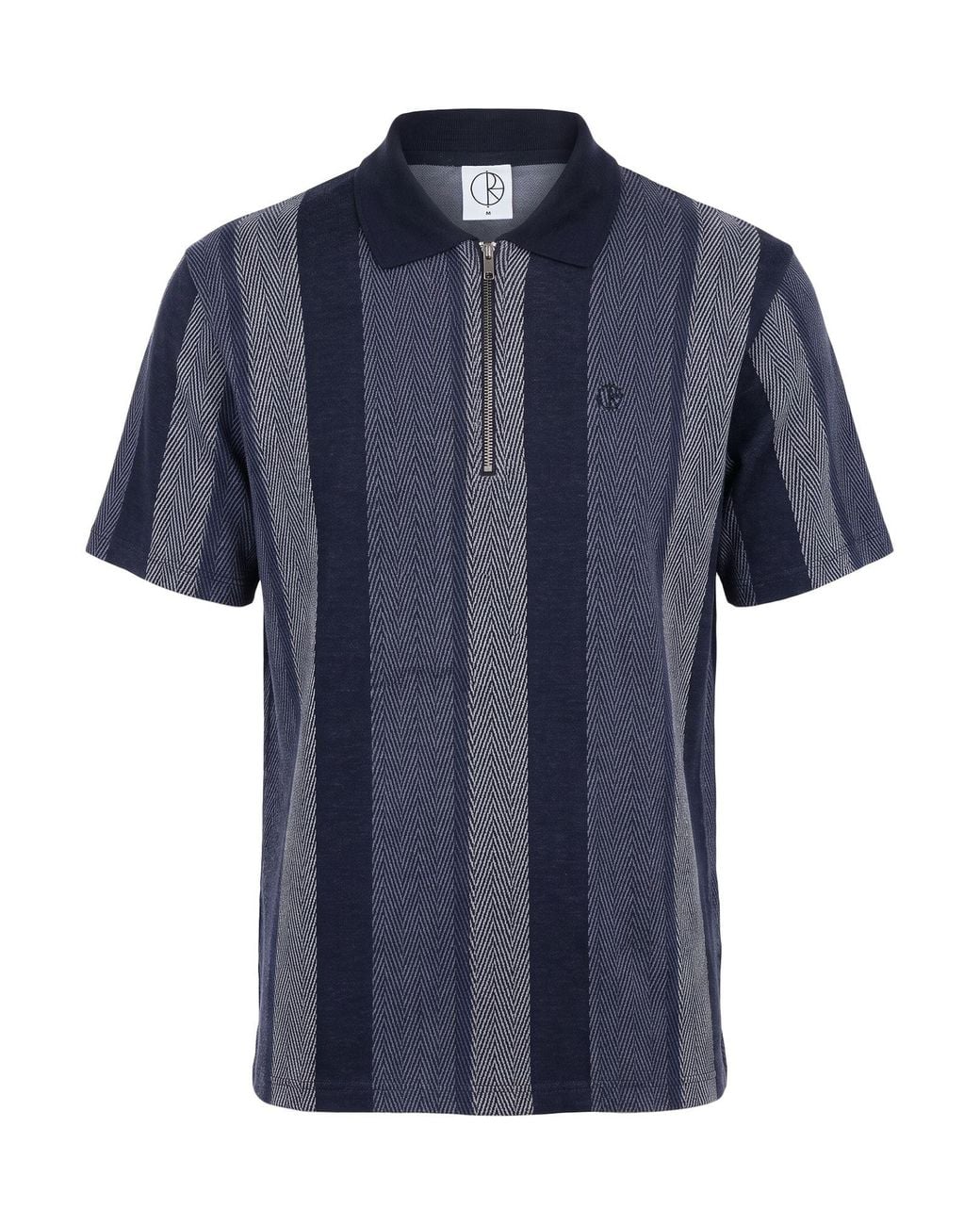 POLAR SKATE Blue Polo Shirt Cotton, Polyester, Elastane for men