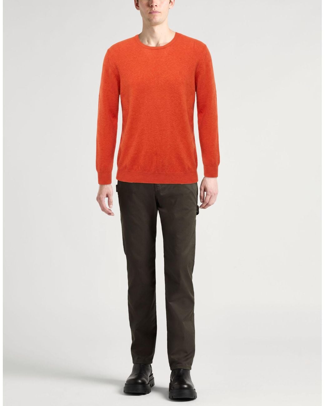 Pullover di Fedeli in Orange da Uomo