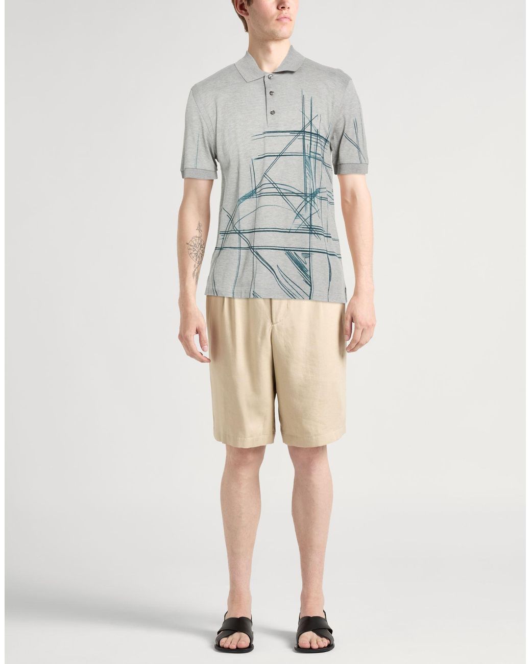 Polo Brioni de hombre de color White