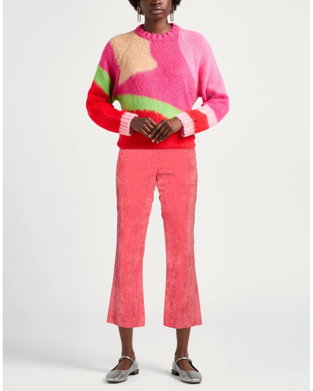 Momoní Pink Coral Pants Viscose, Elastane