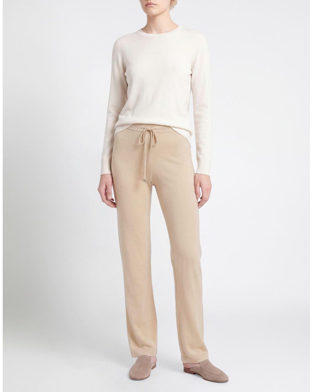 Eleventy Natural Pants Silk, Viscose
