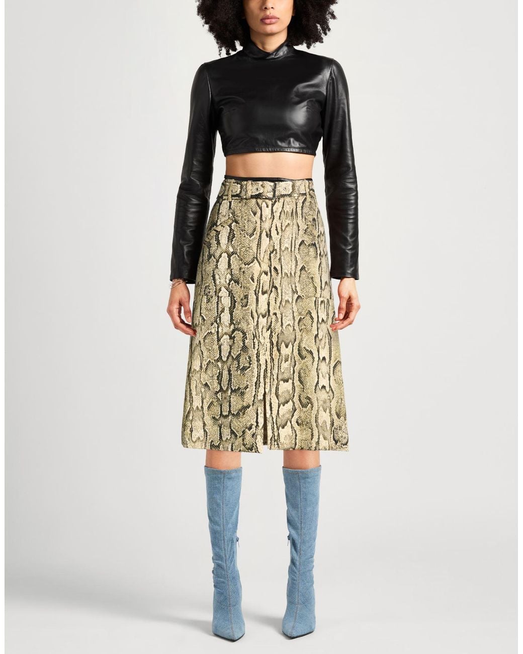 Dries Van Noten Natural Midi Skirts