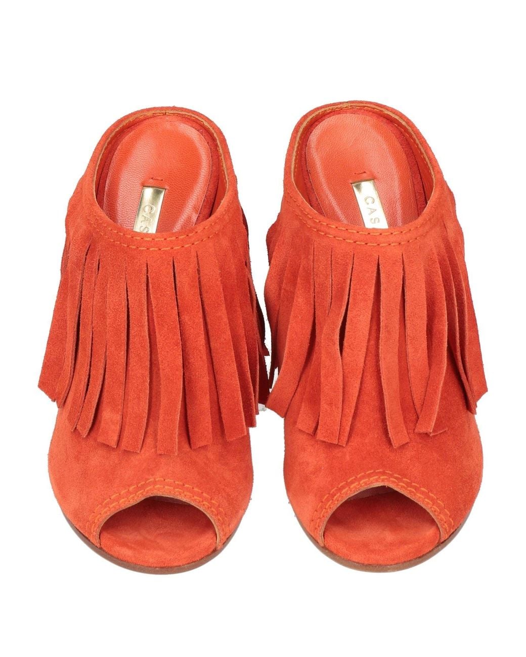 Casadei Red Sandals Leather