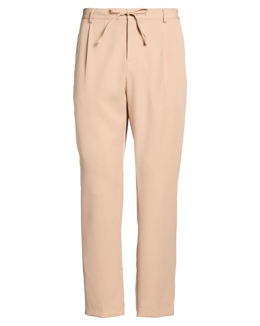 Daniele Alessandrini Natural Pants Polyester, Elastane for men