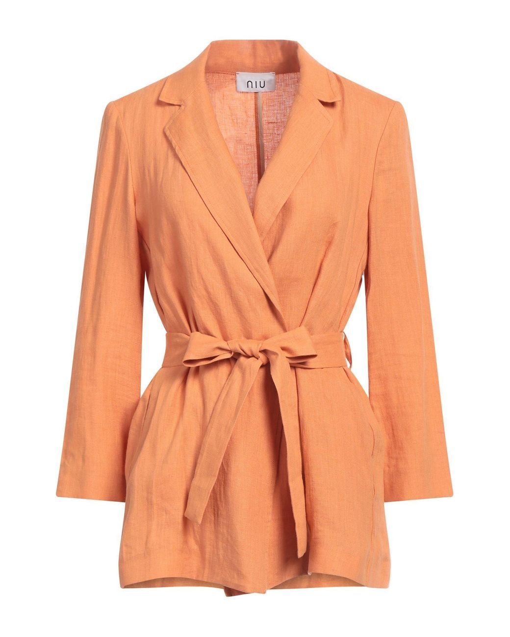 Niu Orange Blazer Linen, Cotton