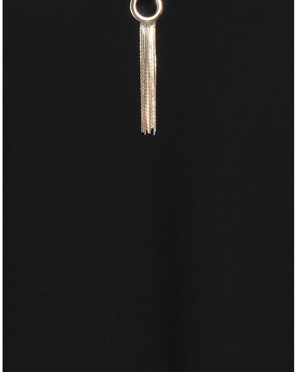 SIMONA CORSELLINI Black Mini Dress Polyester, Elastane