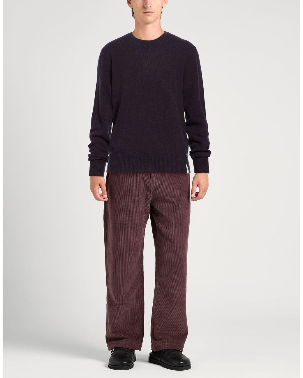 Brooksfield Blue Dark Sweater Virgin Wool, Polyamide for men