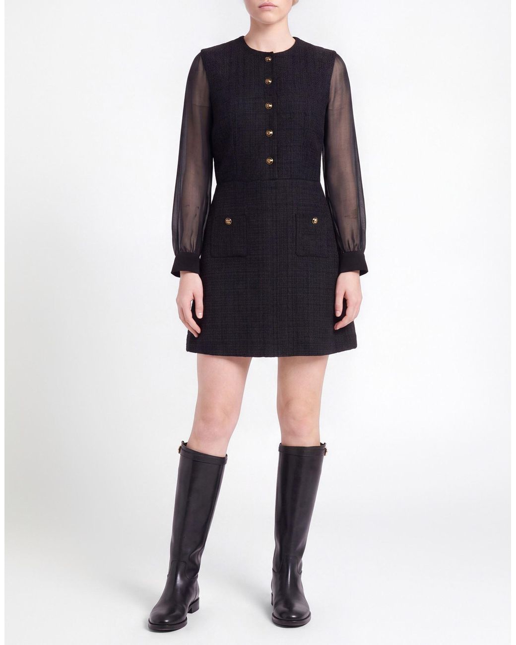 Sandro Black Mini Dress