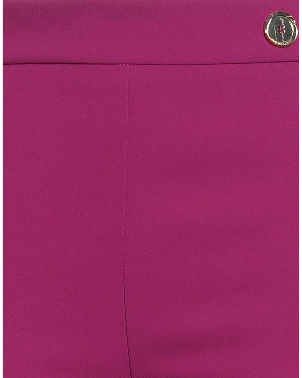 Pinko Purple Mauve Pants Polyester, Elastane