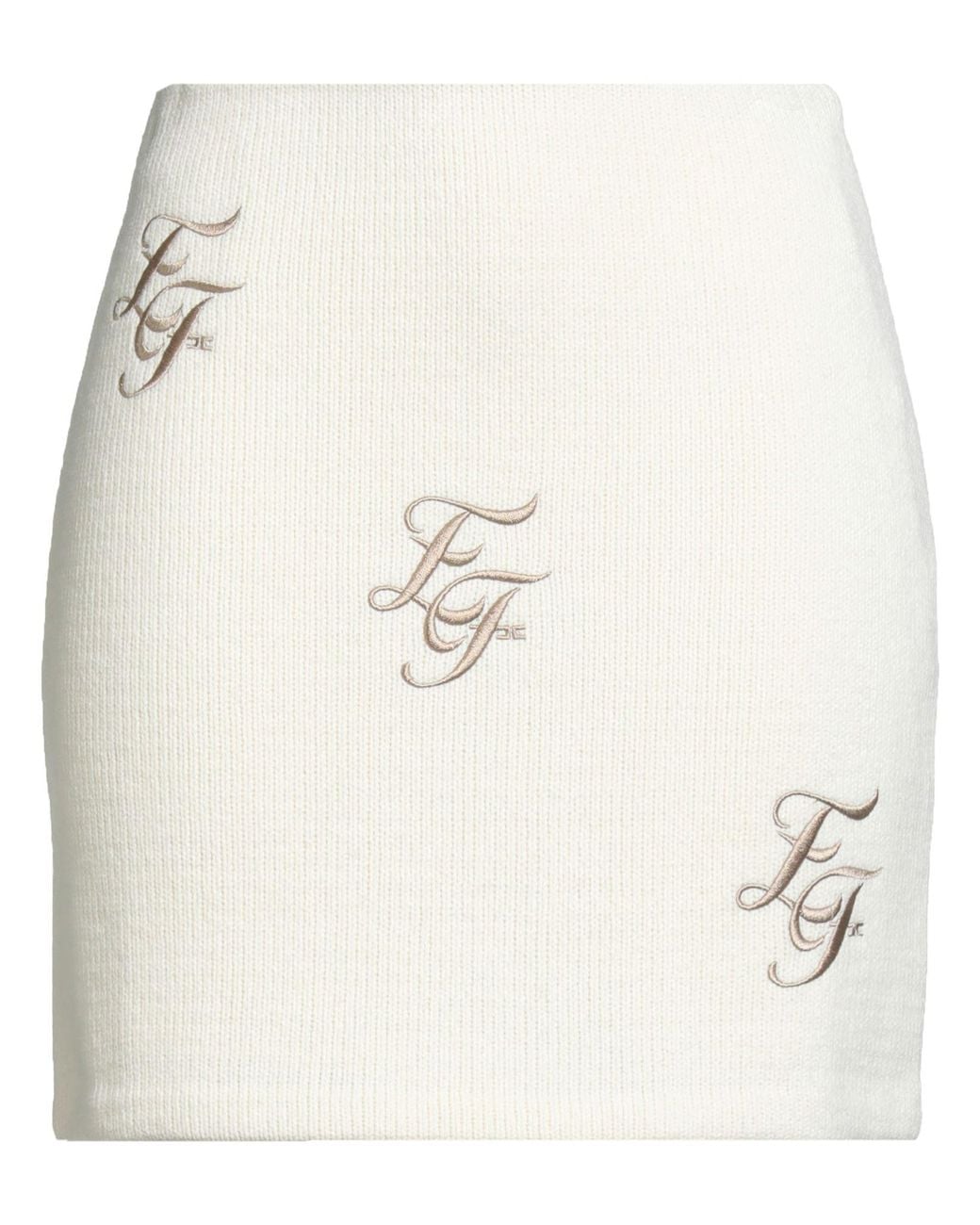 Elisabetta Franchi Natural Mini Skirt