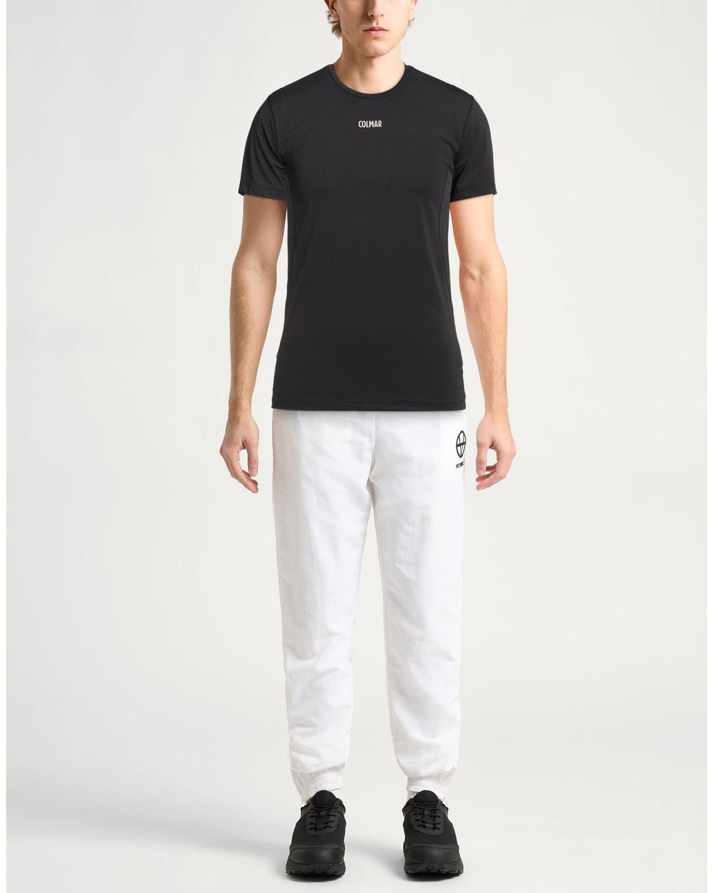 Colmar Black T-Shirt Polyester, Elastane for men