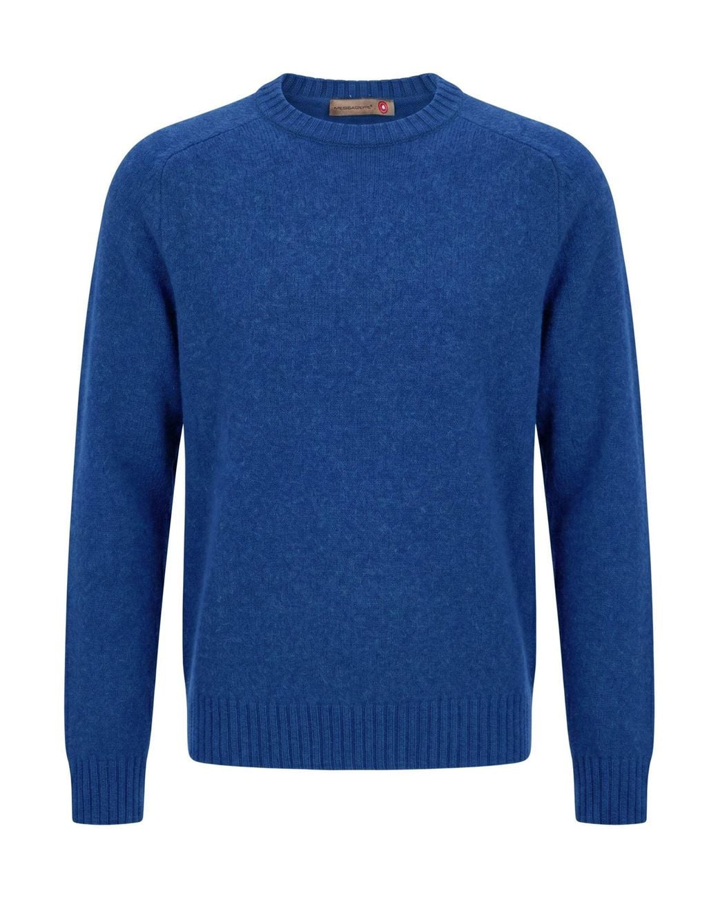 Messagerie Blue Sweater Virgin Wool for men
