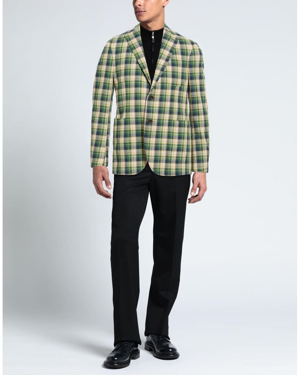 Montedoro Green Blazer Cotton for men
