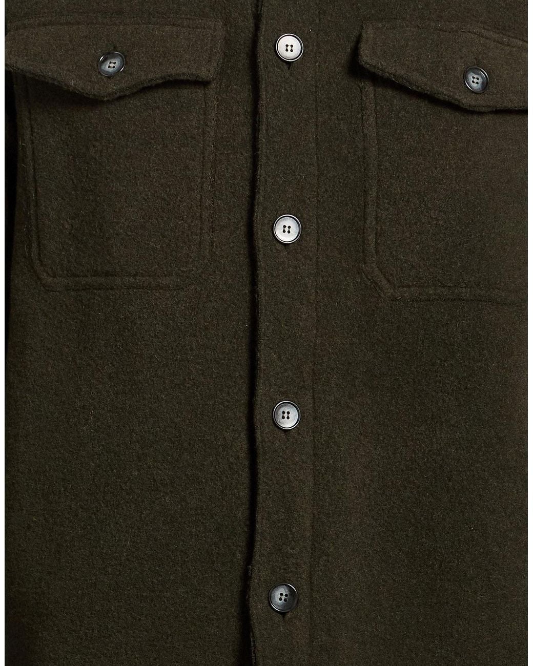 Bellwood Green Dark Jacket Polyester, Wool for men