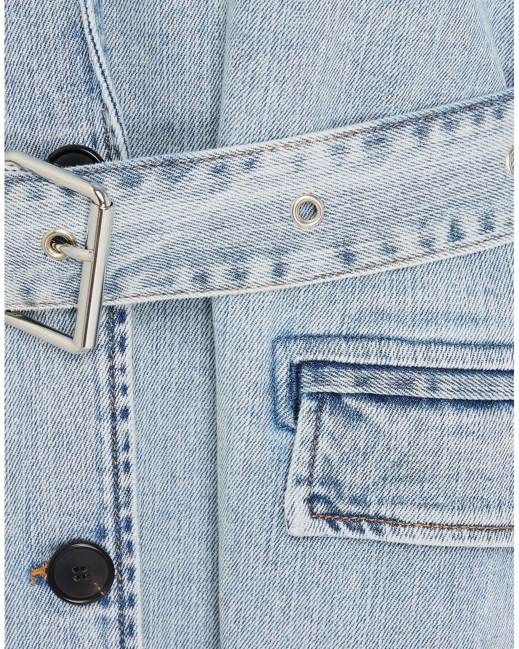 Jucca Blue Denim Outerwear Cotton, Elastane