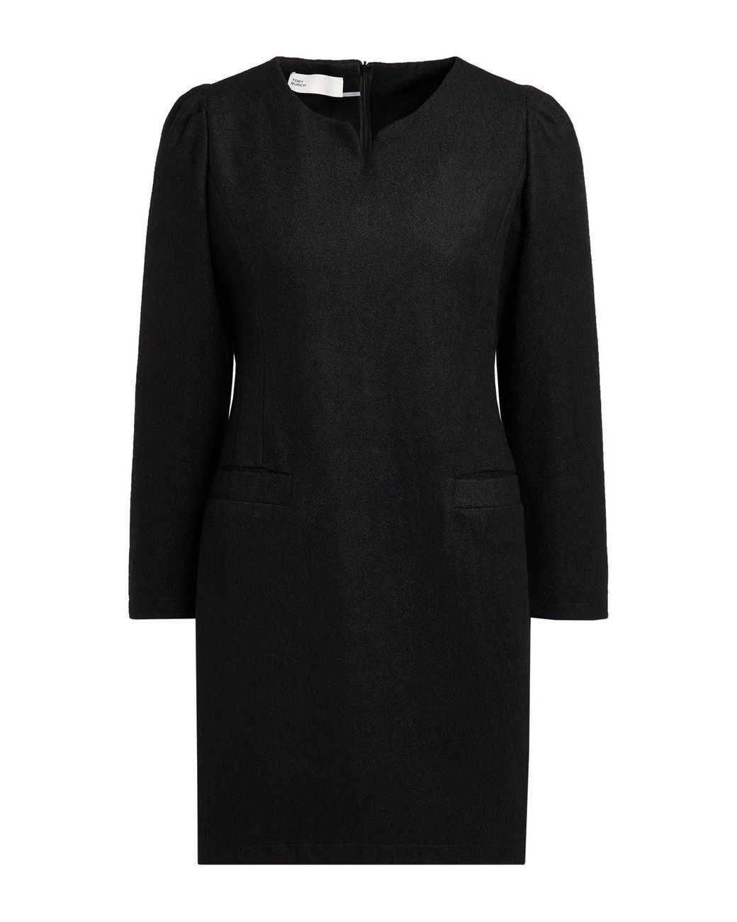 Tory Burch Black Mini Dress Wool, Polyamide