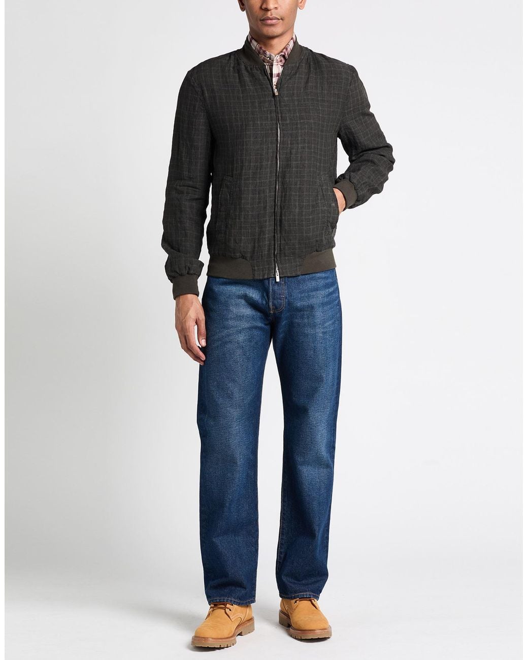 BOGLIOLI ダークグレー テーラードジャケット Boglioli Dark Jacket Linen in Gray for Men | Lyst