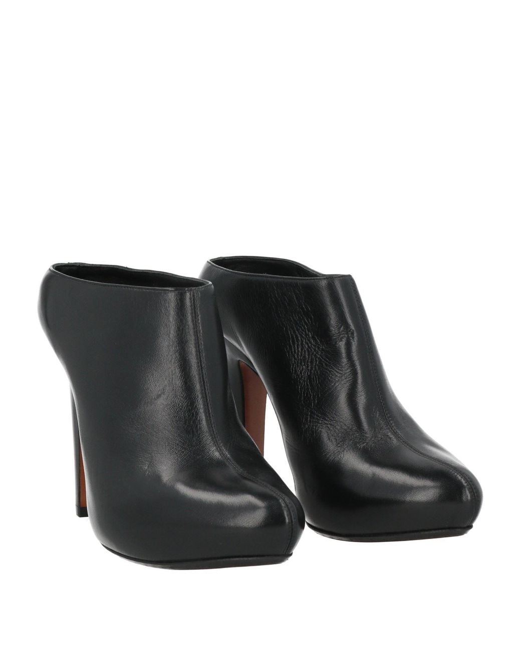 McQueen Black Mules & Clogs