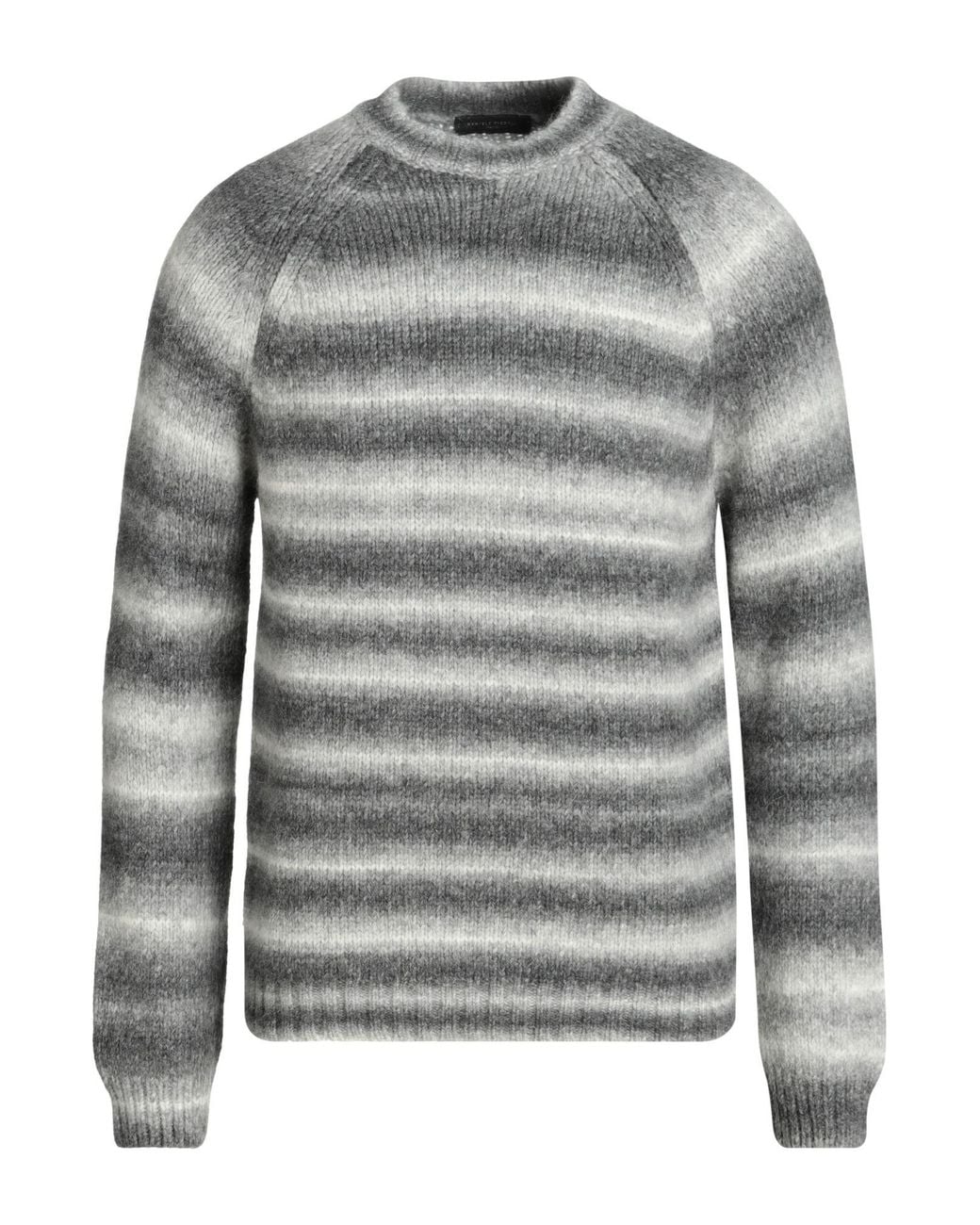 Daniele Fiesoli Gray Sweater Baby Alpaca Wool, Merino Wool, Polyamide for men