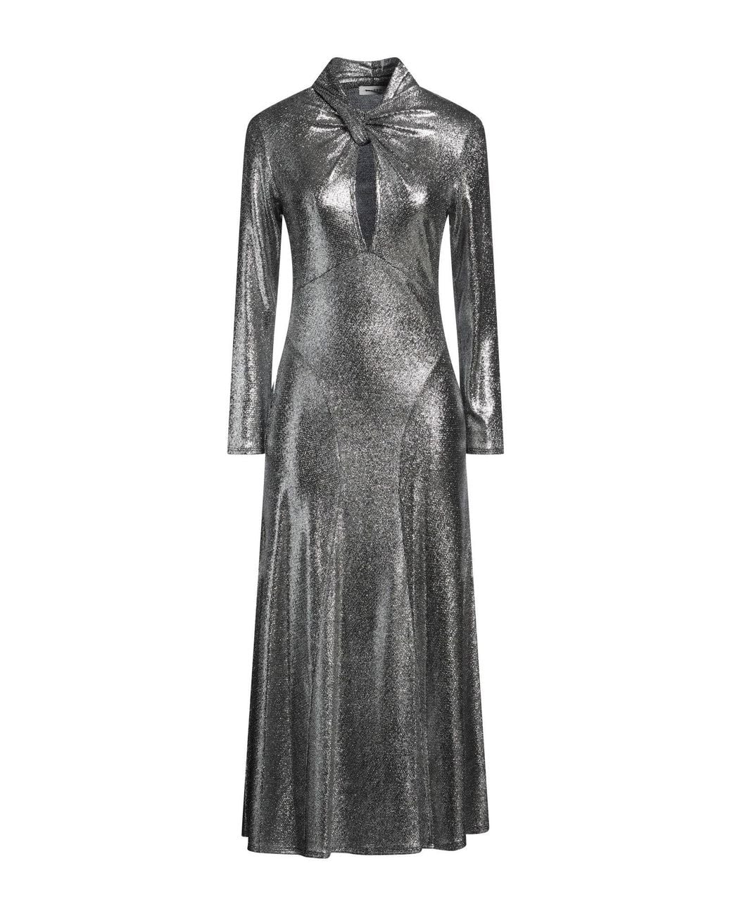 Sandro Gray Maxi Dress