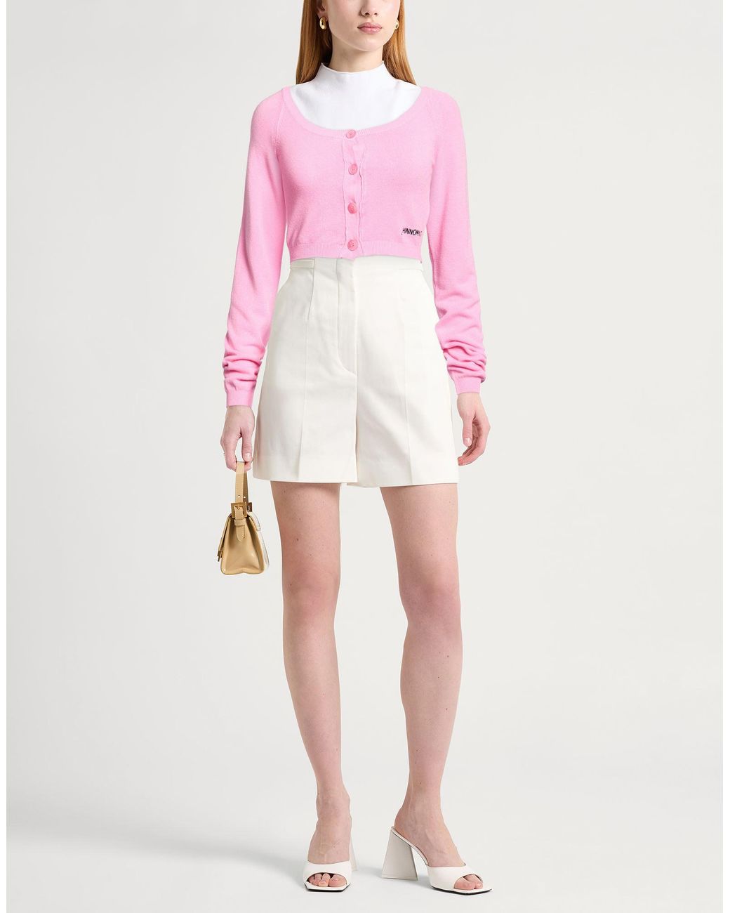 hinnominate Pink Cardigan Viscose, Elastane