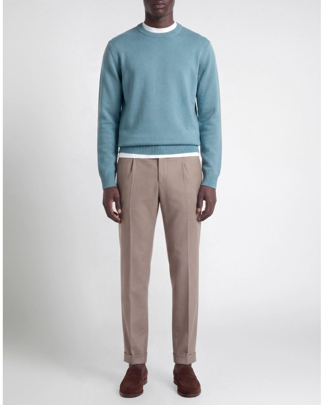 Gran Sasso Blue Sweater Virgin Wool for men