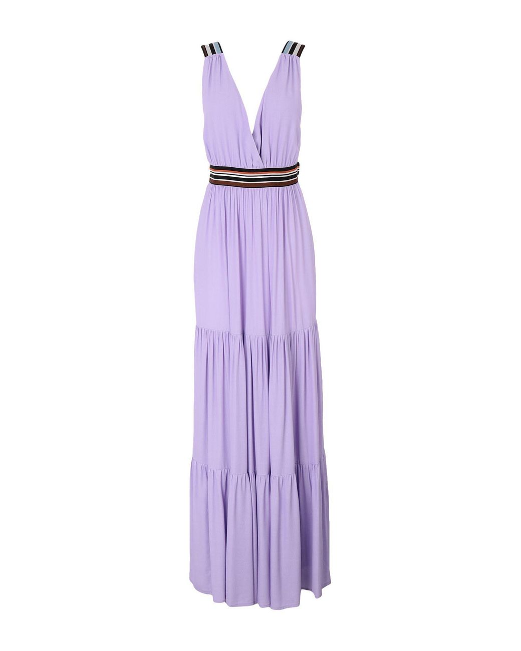 Suoli Synthetic Long Dress in Lilac (Purple) - Lyst