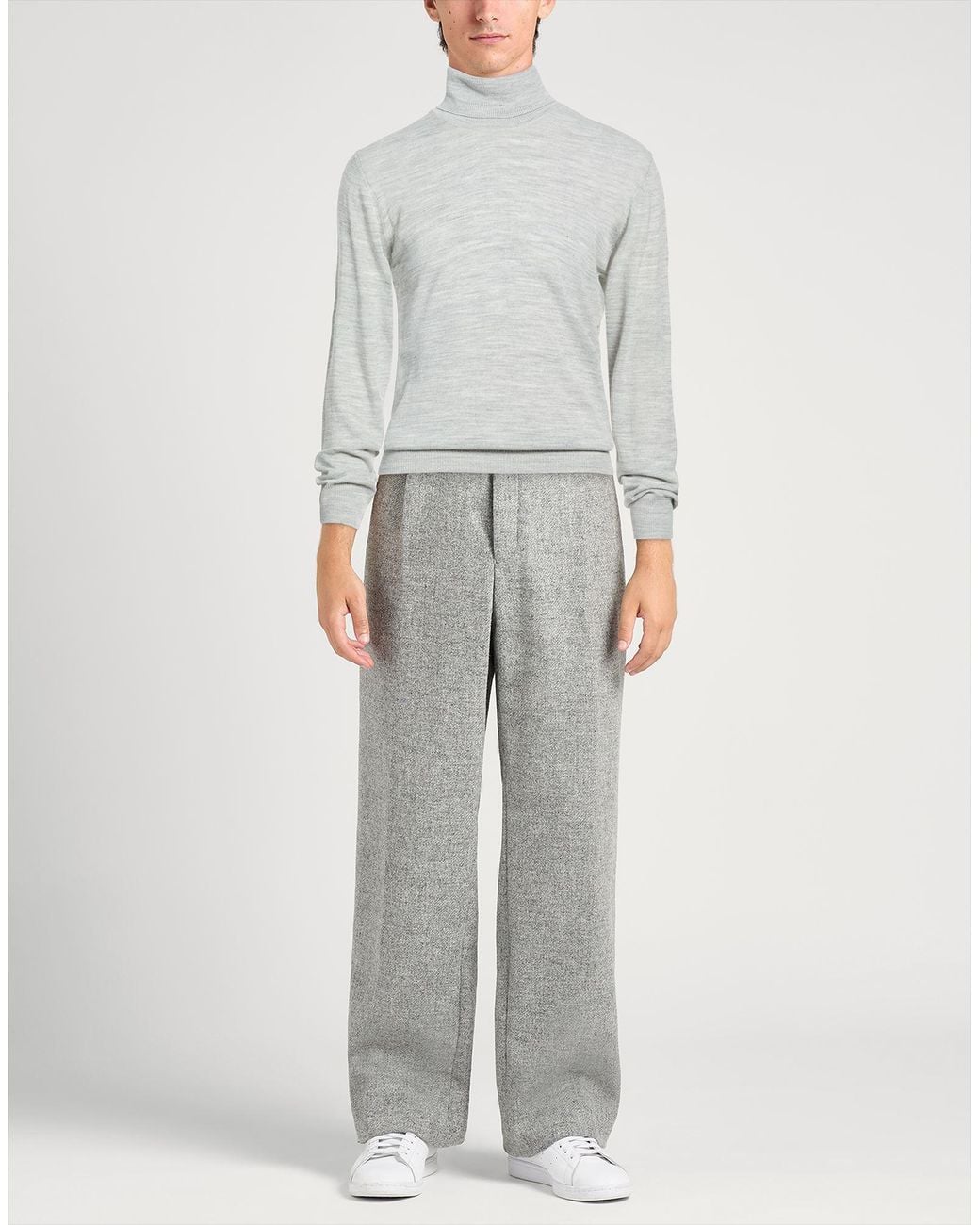 Trussardi White Light Turtleneck Wool for men