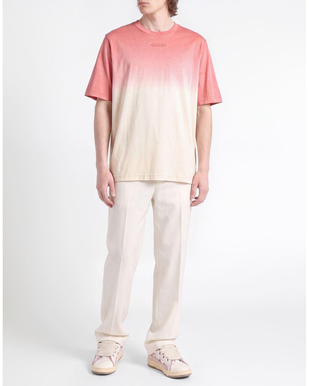 Lanvin Pink T-Shirt Cotton for men
