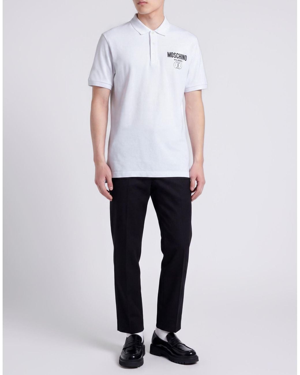 Moschino White Polo Shirts for men