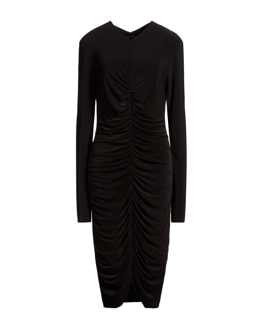 Norma Kamali Black Midi Dresses