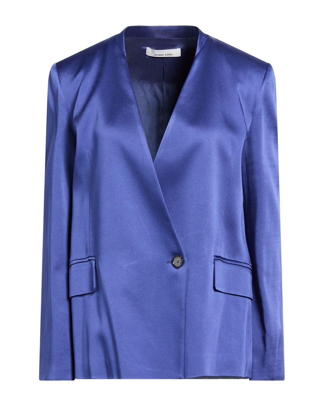 Liviana Conti Blue Blazer Acetate, Viscose
