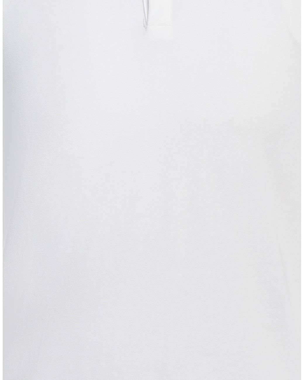 Alpha Studio White Polo Shirt Cotton, Elastane for men