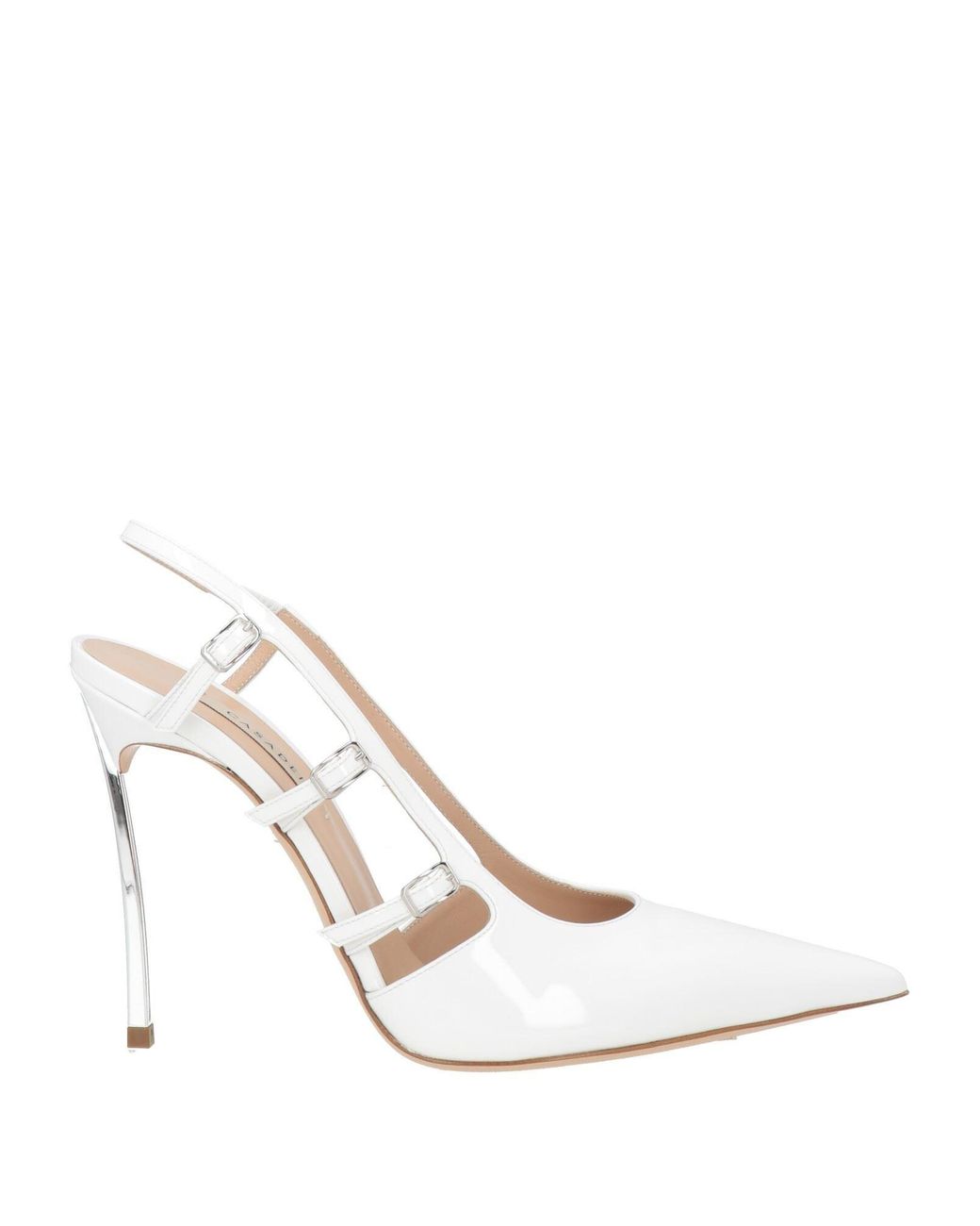 Casadei White Pumps