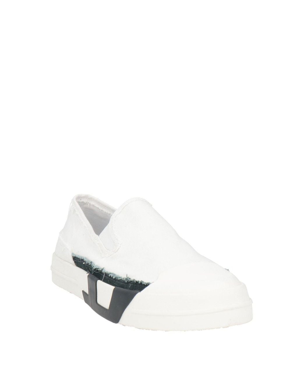 DIESEL White Sneakers Textile Fibers, Synthetic Material for men