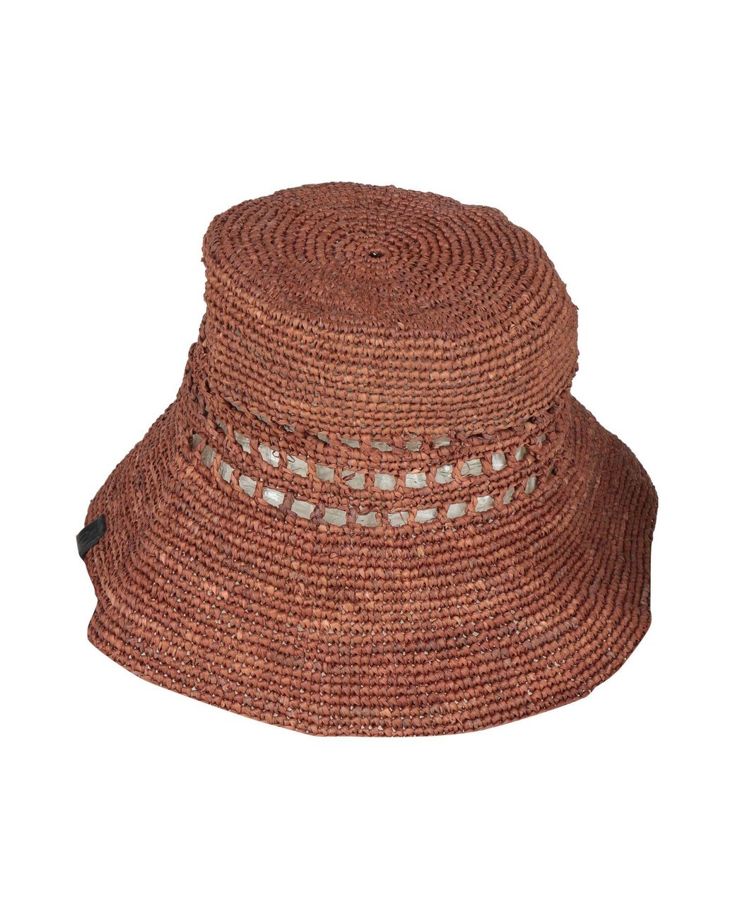 Rag & Bone Brown Hat Natural Raffia
