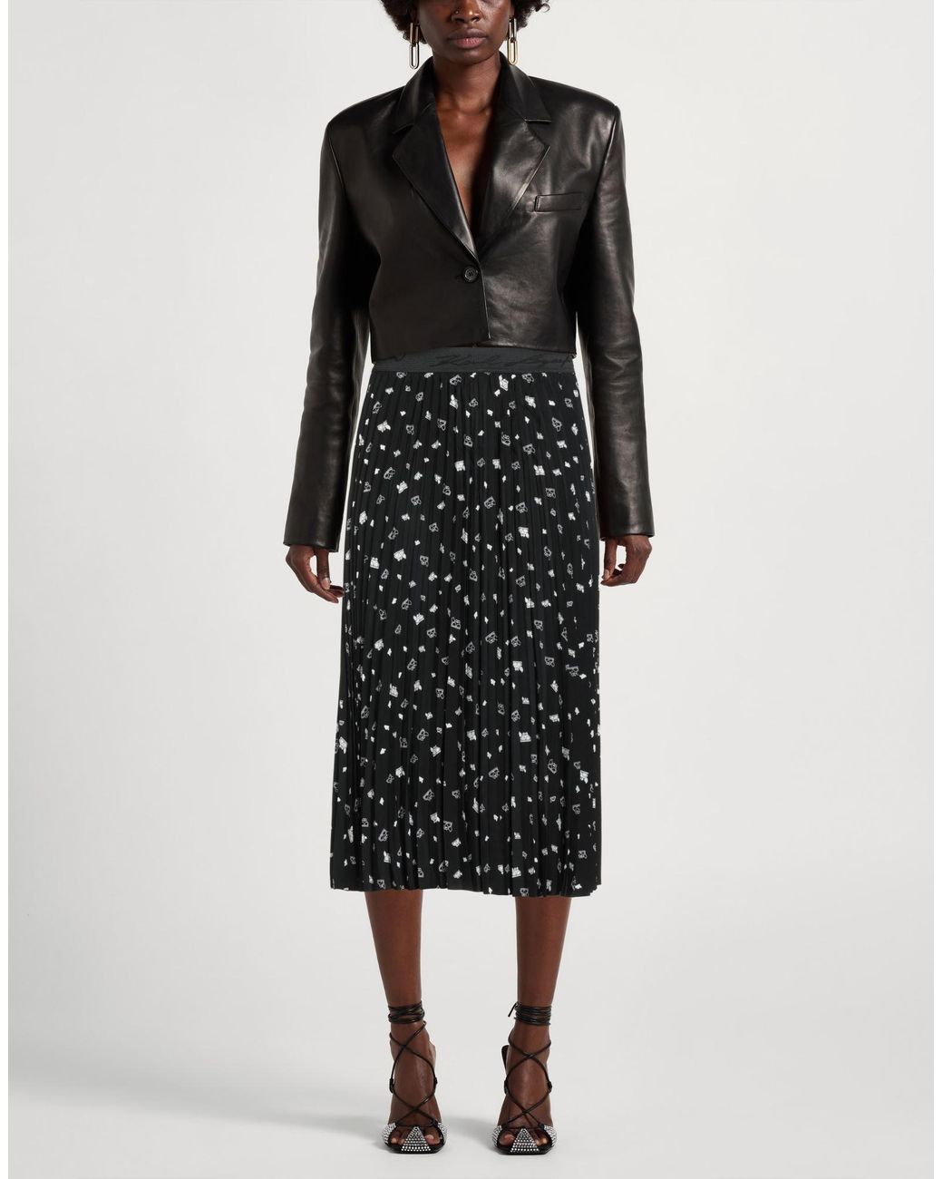 Karl Lagerfeld Black Midi Skirt