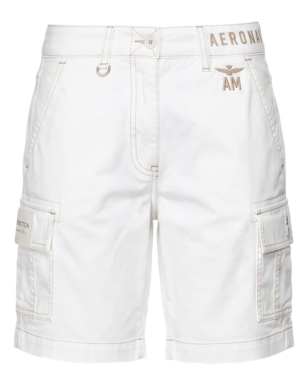 Aeronautica Militare White Shorts & Bermuda Shorts