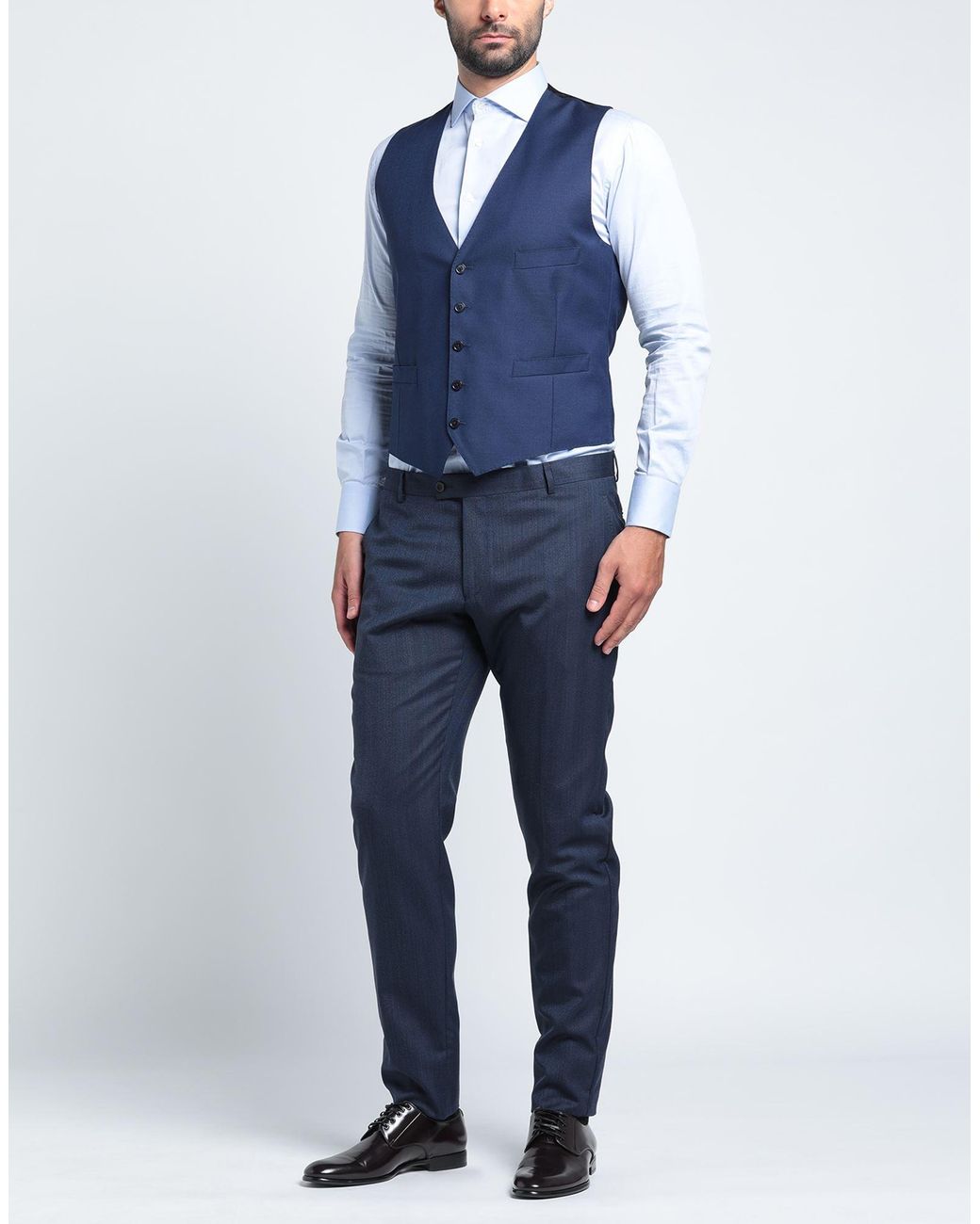 Lardini Blue Tailored Vest for men