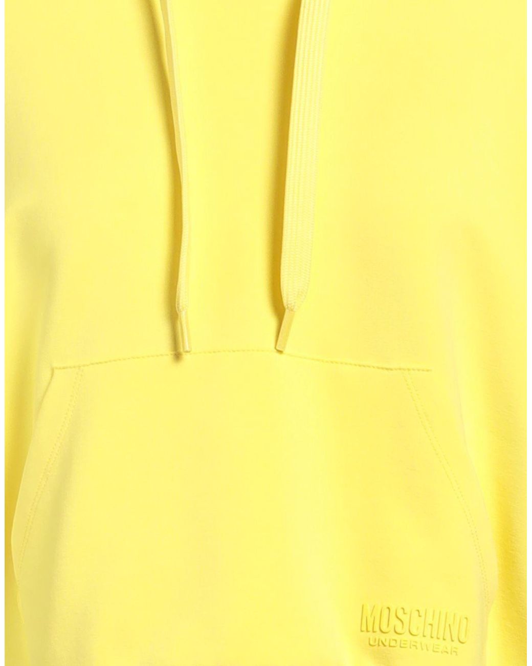 Moschino Yellow Sweatshirt Cotton, Elastane