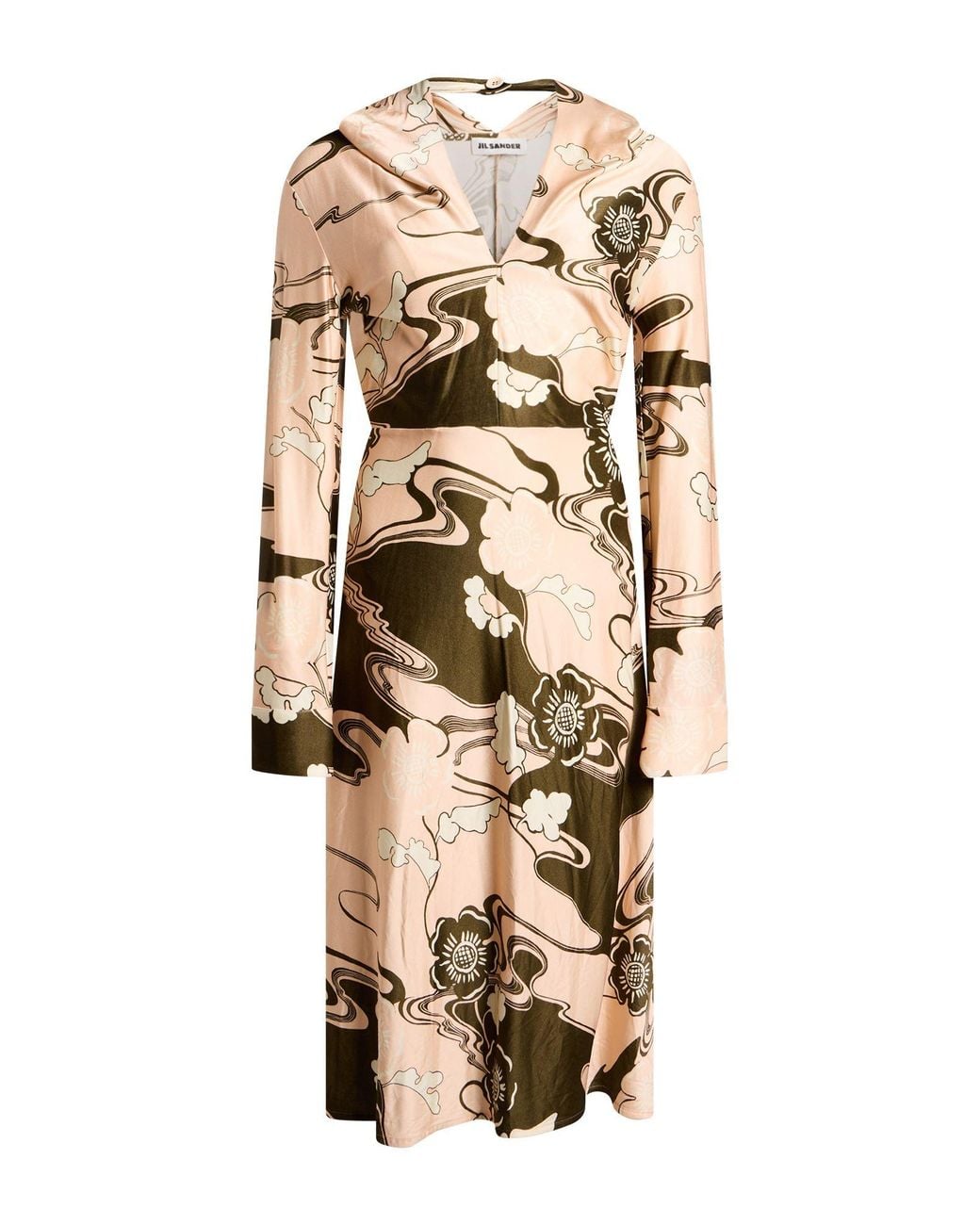 Jil Sander Natural Midi Dress