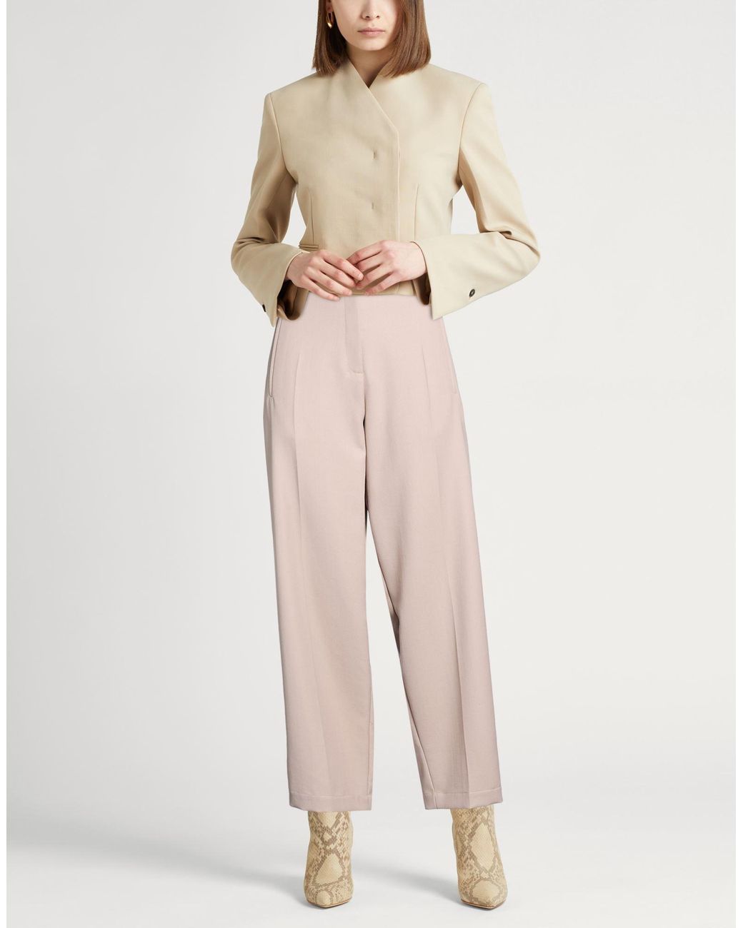 Alysi Multicolor Pants Polyester, Virgin Wool