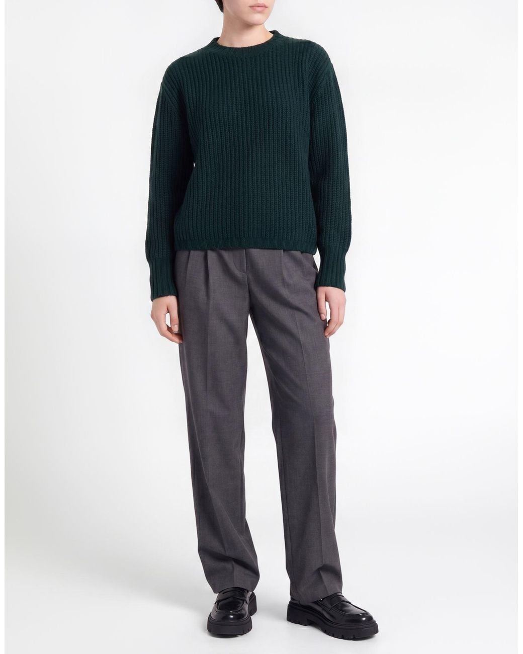 Aragona Green Military Sweater Cashmere