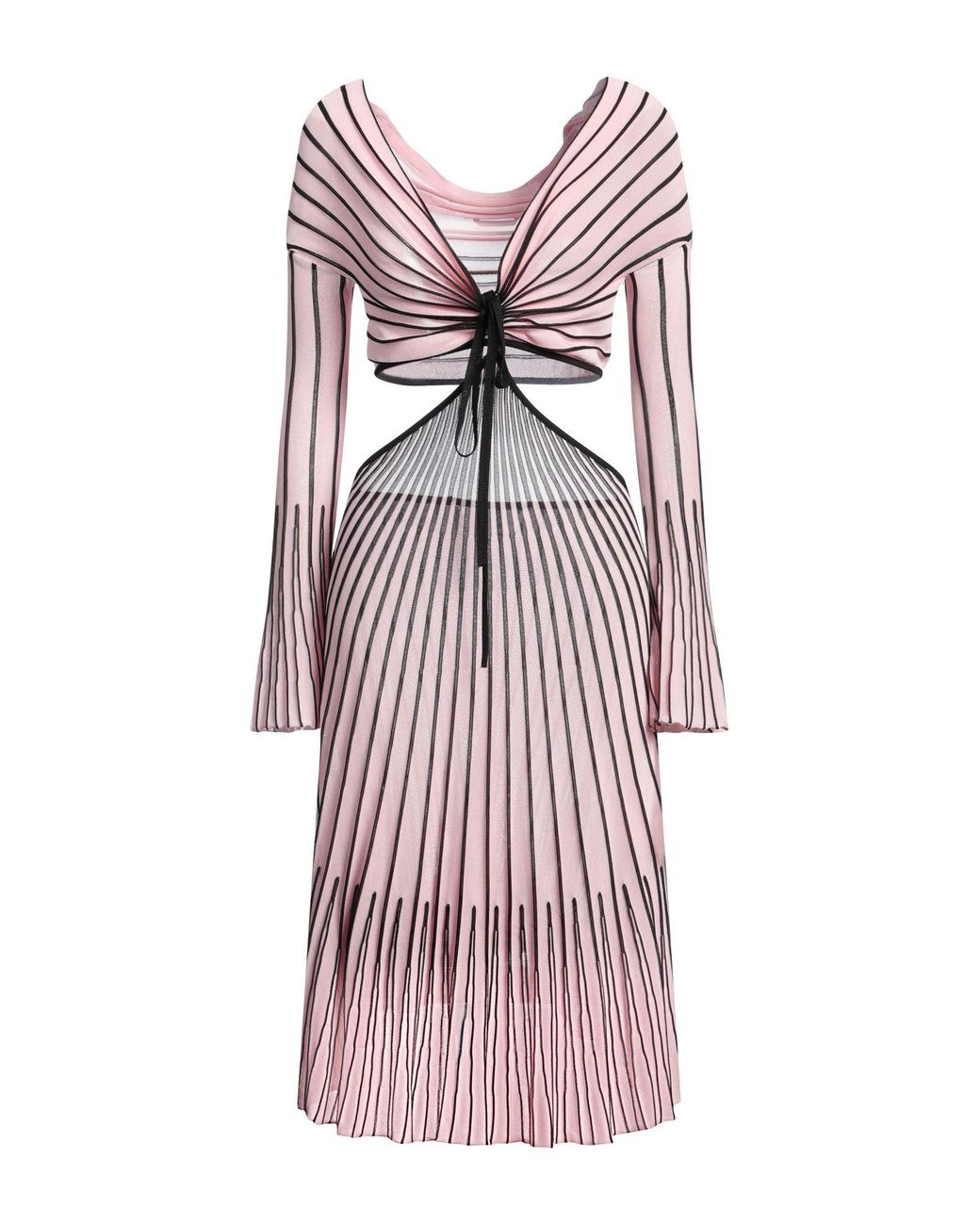 MSGM Purple Midi Dress Viscose