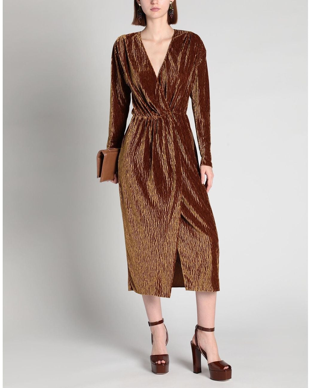 Forte_forte Brown Midi Dress