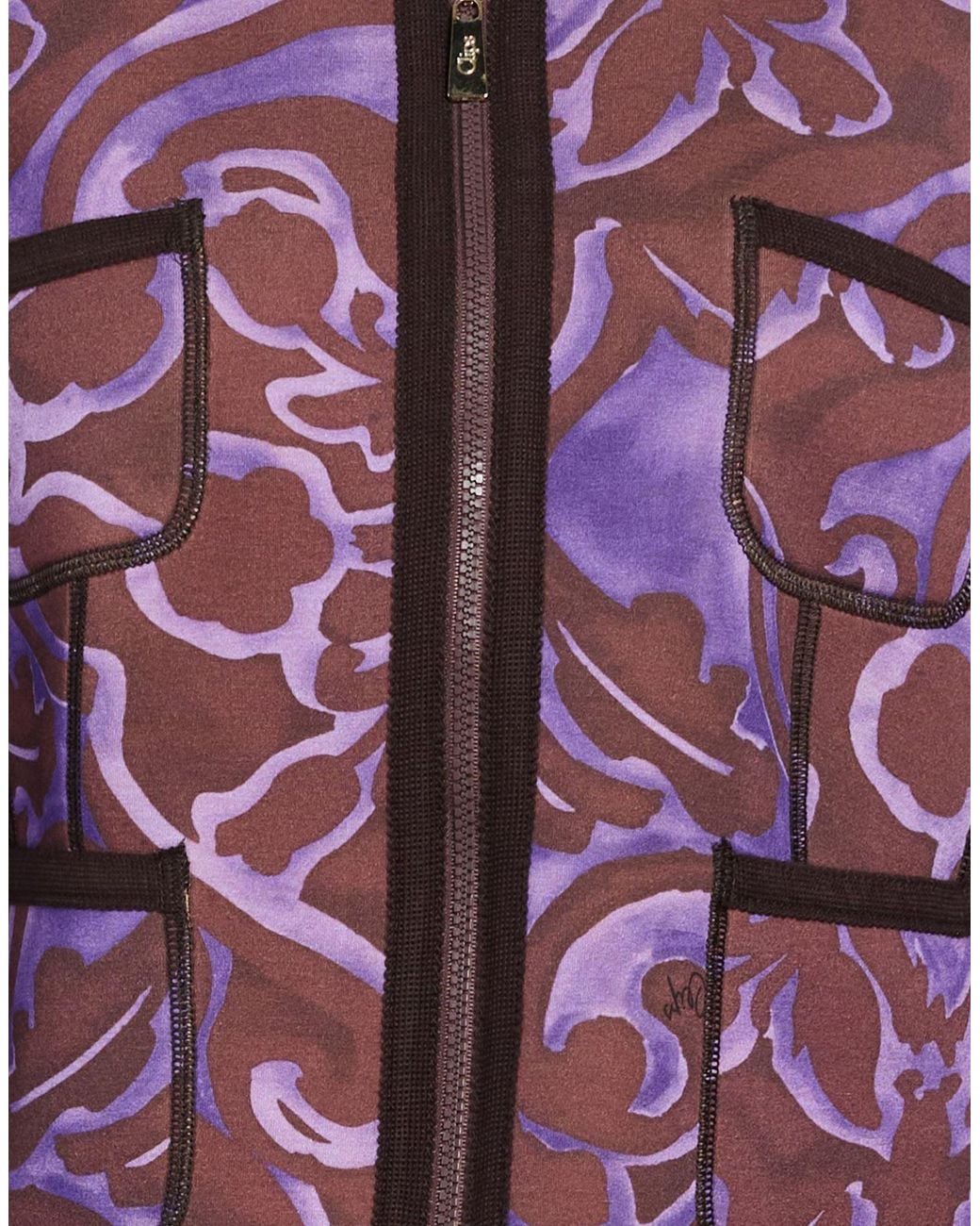 Clips Purple Jacket Viscose, Elastane