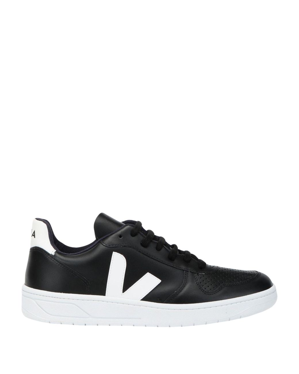 Veja V10 Lowtop Leather Trainers in Black for Men Save 30 Lyst