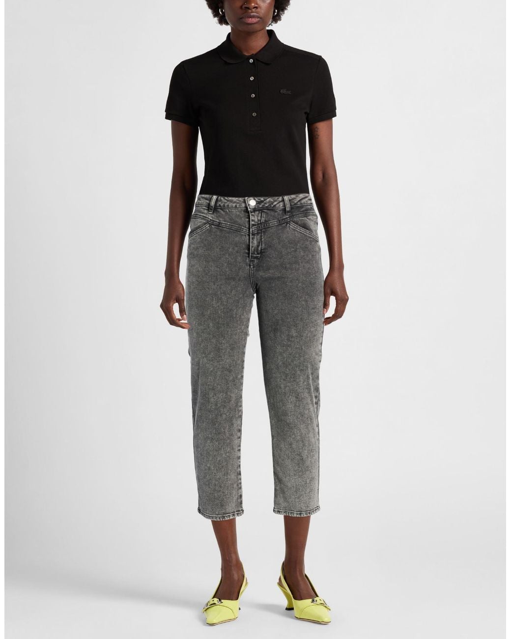 Maje Gray Charcoal Jeans Cotton, Elastane