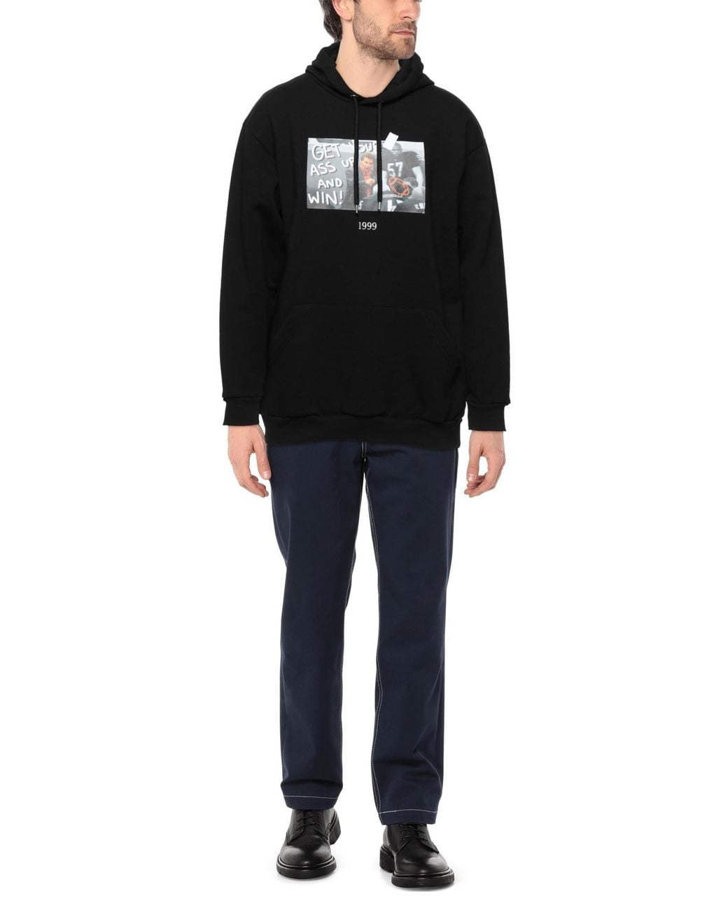 Sudadera Throwback. de hombre de color Black